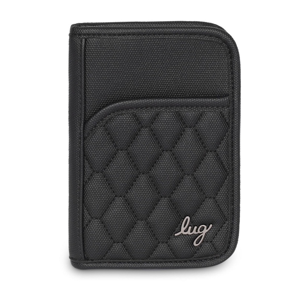 Lug Pilot Matte Luxe VL Passport Wallet in Black